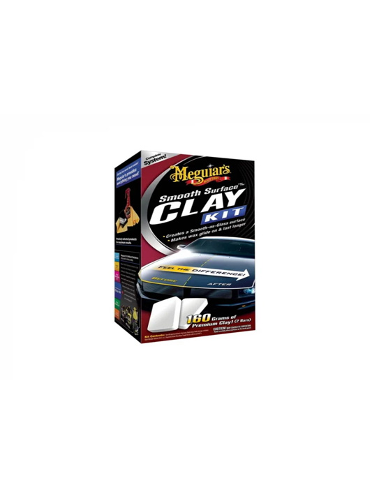 Meguiarโs Smooth Surface Clay Kit kit argilฤ decontaminare suprafeศe 2buc 80gr