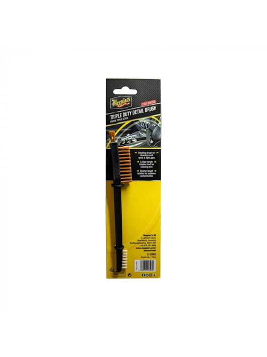 Meguiar’s Triple Duty Detail Brush, pensulă detailing multifuncțională
