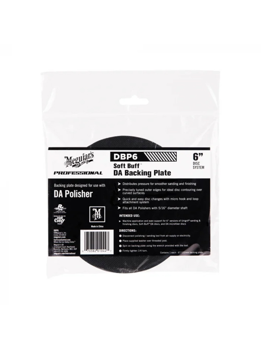 Meguiar’s Soft Buff DA Backing Plate 6", taler 15,24 cm