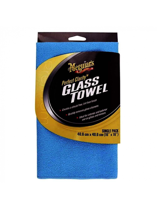 Meguiar’s Perfect Clarity Glass Towel, laveta microfibră sticlă 40,6x40,6 cm