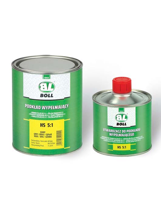 Filler BOLL cu Intaritor 5:1 HS Alb.Gri.Negru 800ml