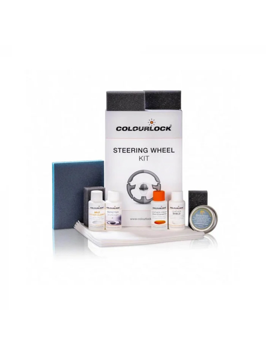 Colourlock Leather Repair Kit set recondiționare volan piele, negru