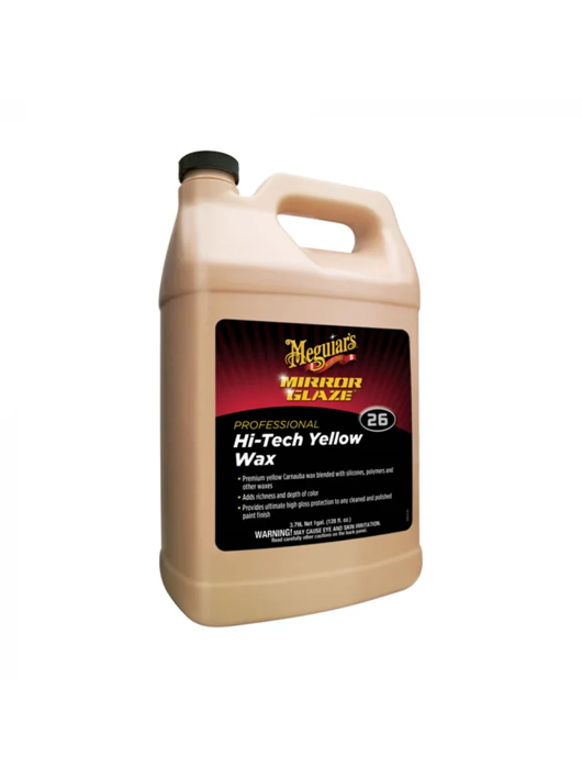 Meguiar’s Mirror Glaze Professional Hi Tech Yellow Wax, ceara auto lichida 3,78L